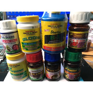COMBO 08 lọ phân bón chăm sóc hoa lan hiệu quả