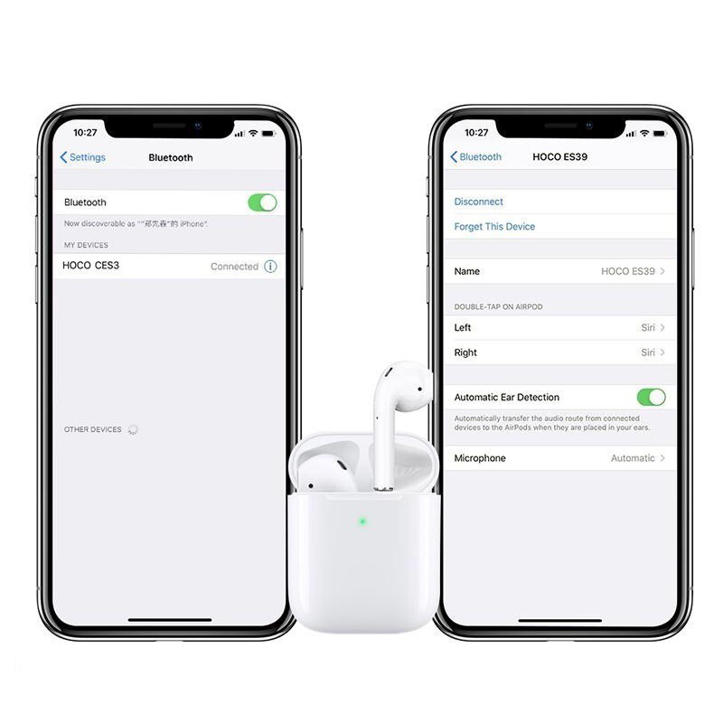 Tai nghe Bluetooth TWS Hoco CES3 V5.0 định vị, đổi tên, chạm cảm ứng, cửa sổ kết nối | BigBuy360 - bigbuy360.vn