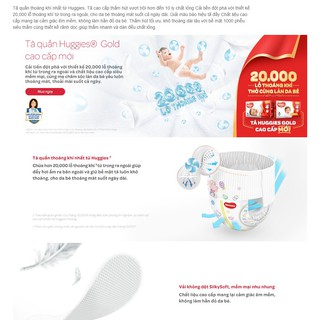 Bỉm Huggies dán L42 miếng