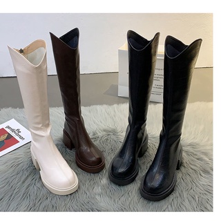 [Order] Boot nữ, boot đùi nữ cổ vạt đế cao 6cm