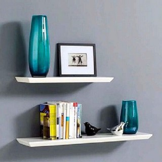 Kệ treo tường 2 thanh ngang trắng dài 50*15cm ( chọn màu )