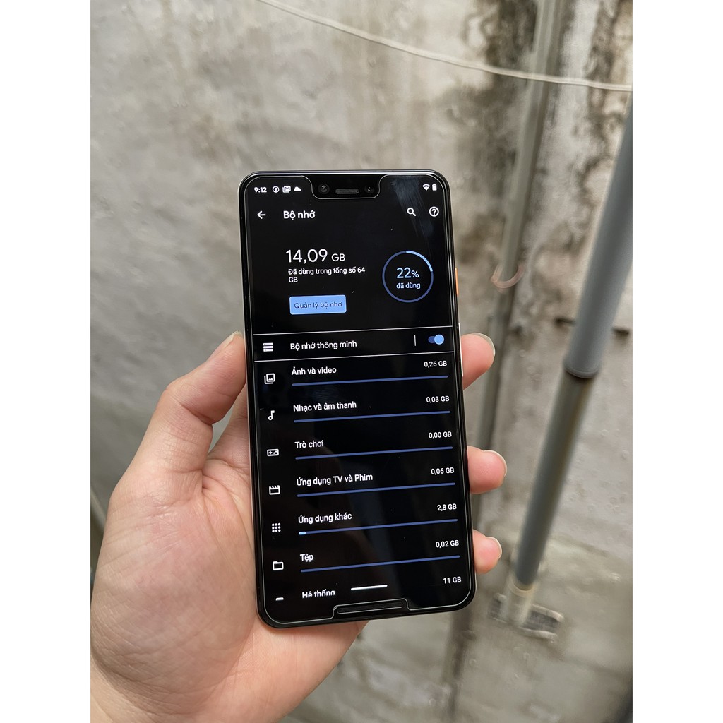 Điện thoại Google Pixel 3XL ram 4G/64G like new Chính hãng tặng kèm sạc cáp nhanh PD