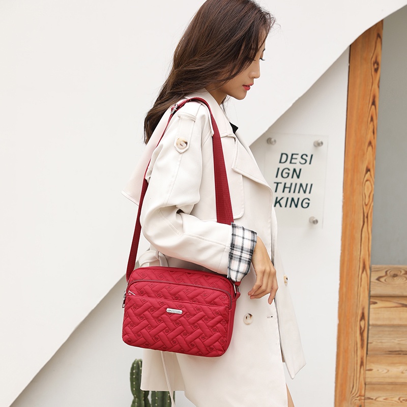 Túi Xách Đeo Vai Hình Vuông Nhiều Ngăn Phong Cách Mới