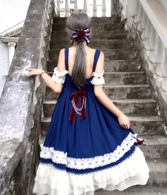 Fullset đầm OP LOLITA Snow White chính hãng