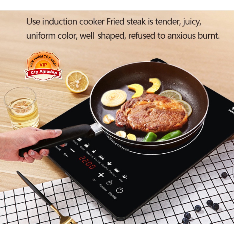 Bếp từ xuất khẩu Châu Âu Induction Cooker RO 2200W - Đun nấu tiện lợi