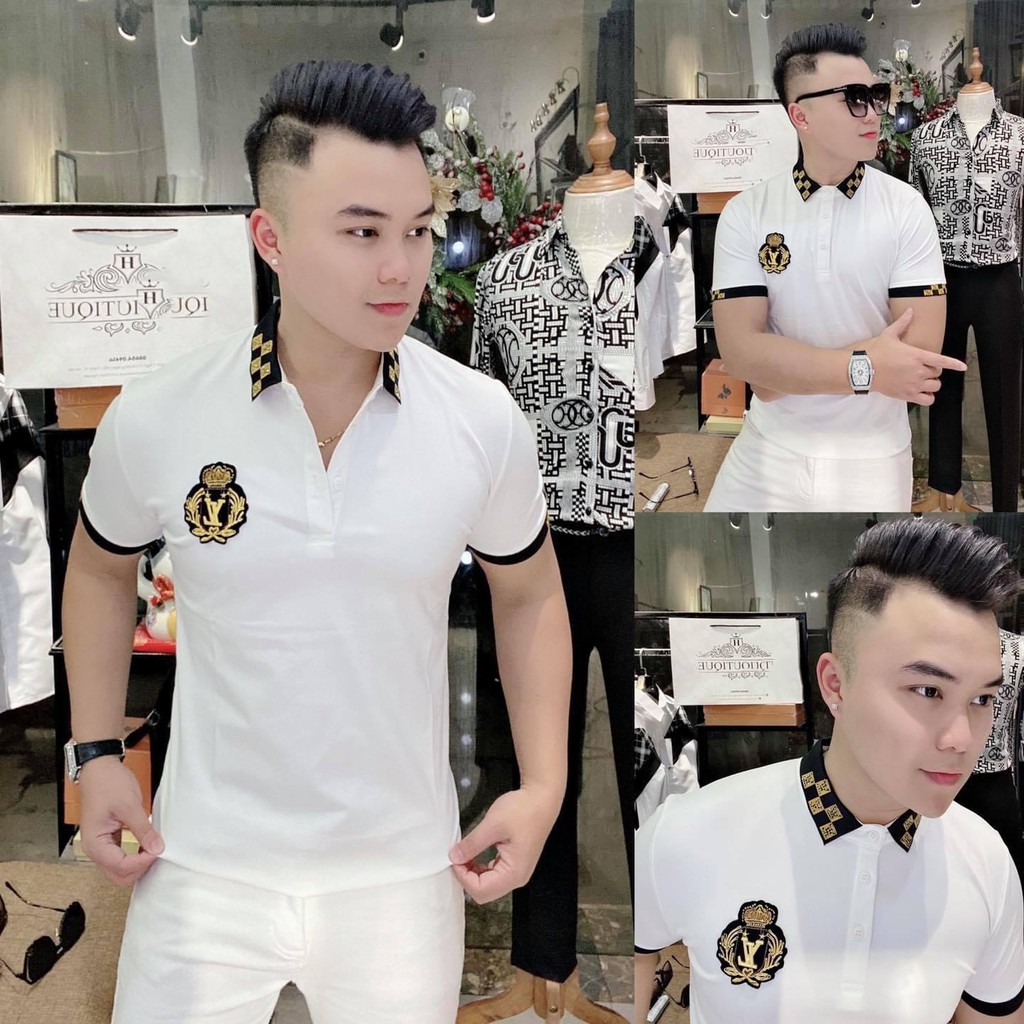 Áo thun nam có cổ hàng shop đẹp cực ngầu . | BigBuy360 - bigbuy360.vn