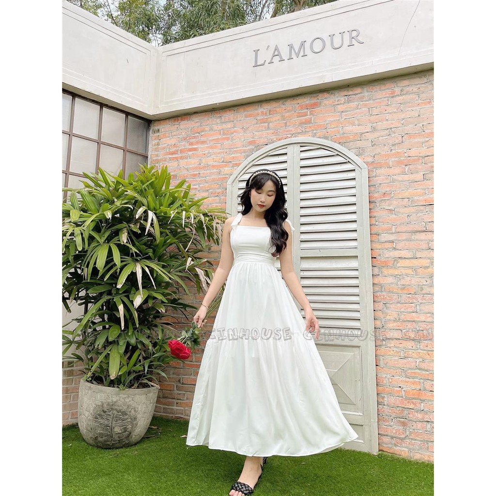 Đầm maxi Colory 1901 cột dây vai trẻ trung CIN HOUSE