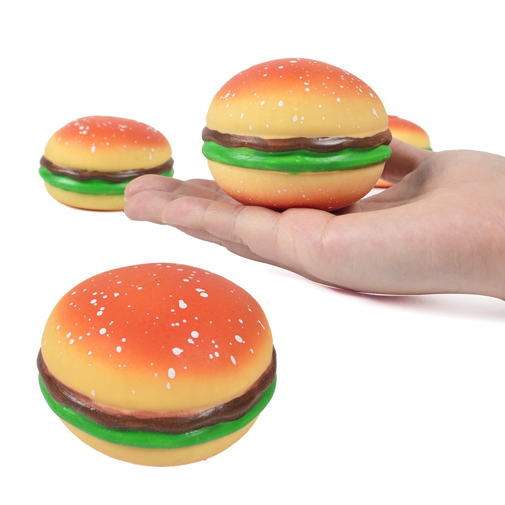 Đồ Chơi Squishy Hình Bánh Hamburger Hoạt Hình Phong Cách Nhật Hàn Độc Đáo