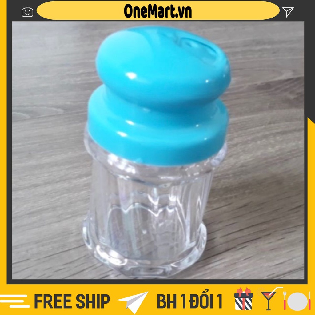 Lọ đựng tăm, đựng hạt tiêu nhựa cao cấp Châu Hưng- trong suốt, dầy dặn hàng loại 1