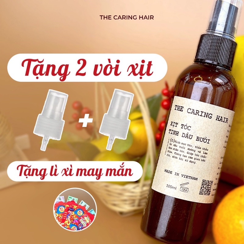 [CHÍNH HÃNG] Xịt tóc Tinh dầu bưởi THE CARING HAIR ( Kích mọc tóc - Giảm rụng )