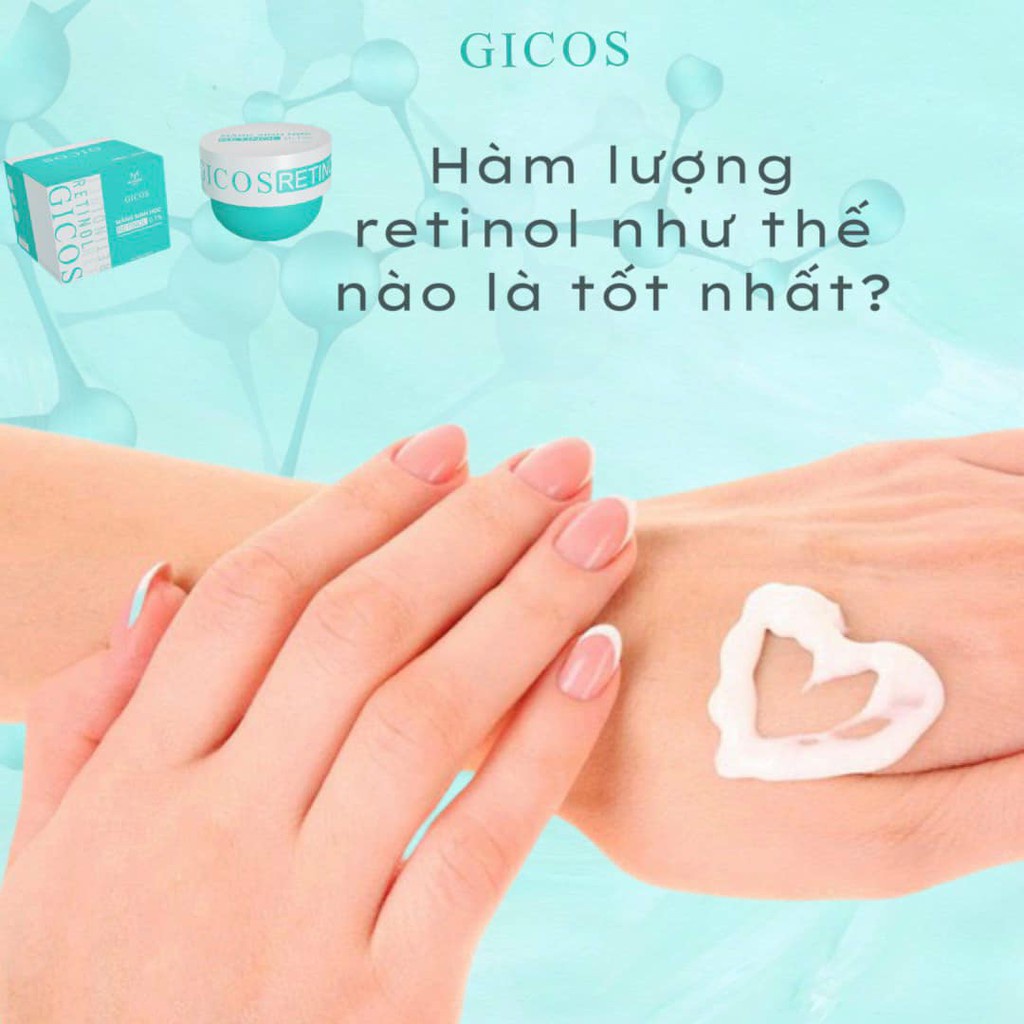 Màng sinh học Retinol 0.1% Gicos 250g Mit Beauty dưỡng da mịn màng căng bóng