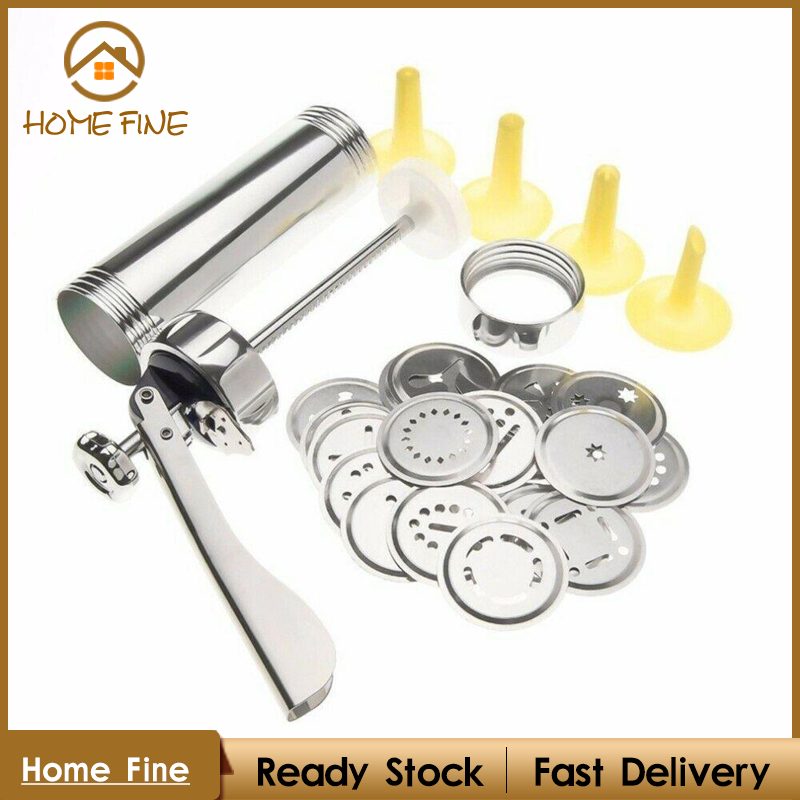 【Home Fine】Cookie Press Cake Decorating Cookie Press Maker Machine Dessert Decoration