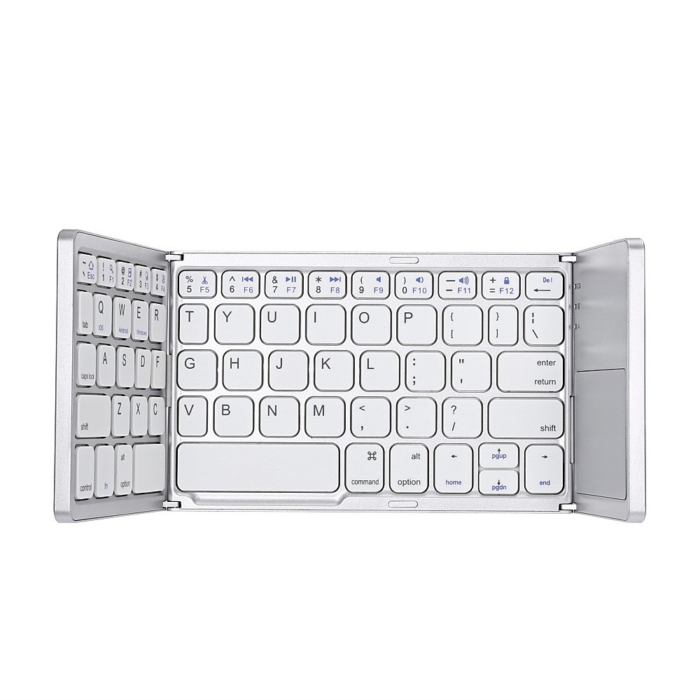 [Mã 253ELSALE hoàn 7% đơn 300K] Bàn Phím Không Dây Mini Gấp Gọn Bluetooth Tích Hợp Touchpad B033