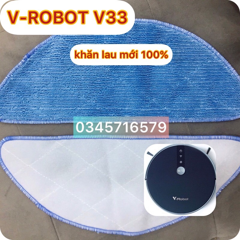 Khăn lau ( Chính hãng-new100%) cho Robot hút bụi V-ROBOT V33
