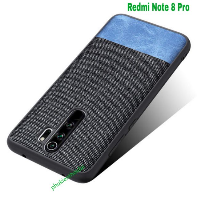 Ốp lưng Redmi Note 8 Pro chống sốc Vải Da thời trang cao cấp