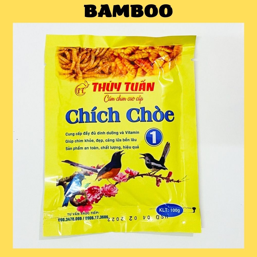 Cám chim chích chòe Thúy Tuấn số 1 cao cấp 100gram - Cám chích chòe Thúy Tuấn giá rẻ