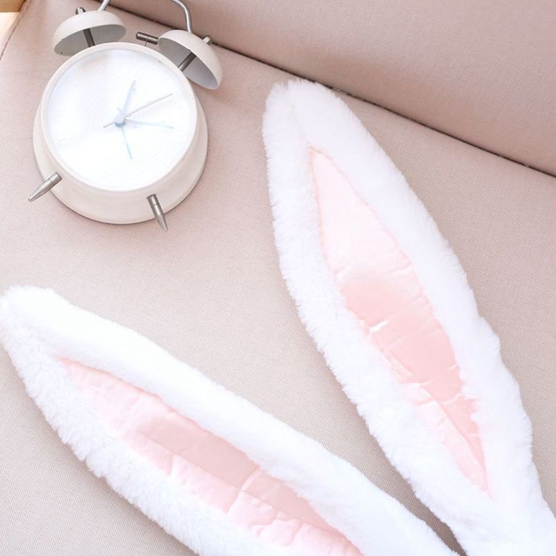 Mũ Tai Thỏ Nhồi Bông Phong Cách Nhật Bản Dễ Thương Dành Cho Người Lớn Và Trẻ Em