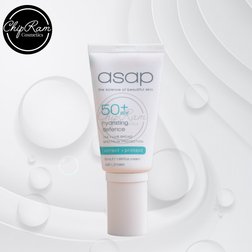 Kem chống nắng dưỡng ẩm Asap SPF50+ Hydrating Defence - Kem chống nắng dưỡng ẩm, giảm đỏ 50ml