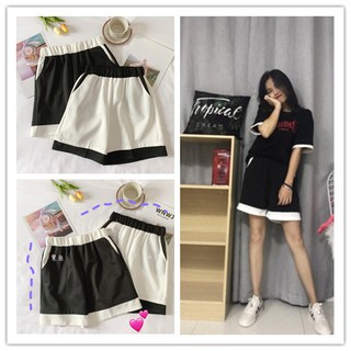 Quần short nữ ống rộng lưng cao thời trang hàn