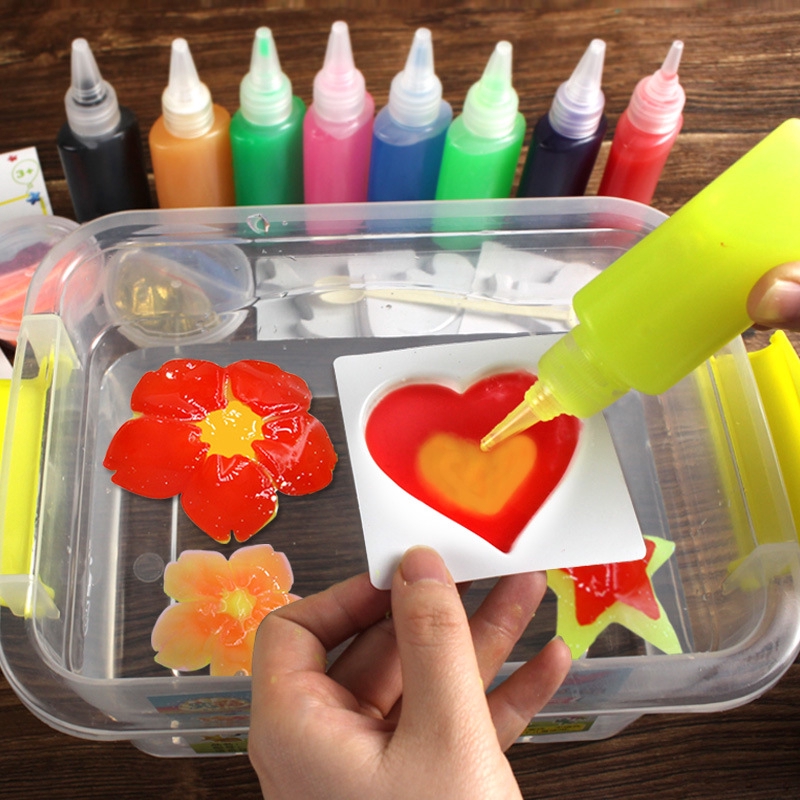 Set đồ chơi thí nghiệm khoa học thủ công 4 màu sắc cho bé