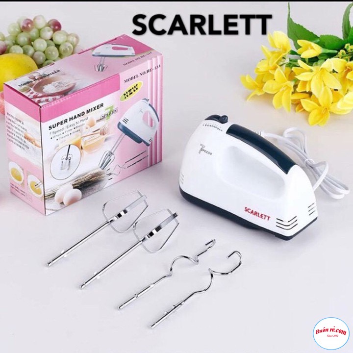 Máy Đánh Trứng, Máy Nhào Bột Câm Tay SCARLETT Tiện Dụng - br00326