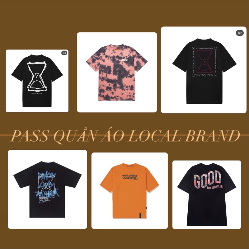 PASS ÁO TEE LOCAL BRAND [ COND>9 ]