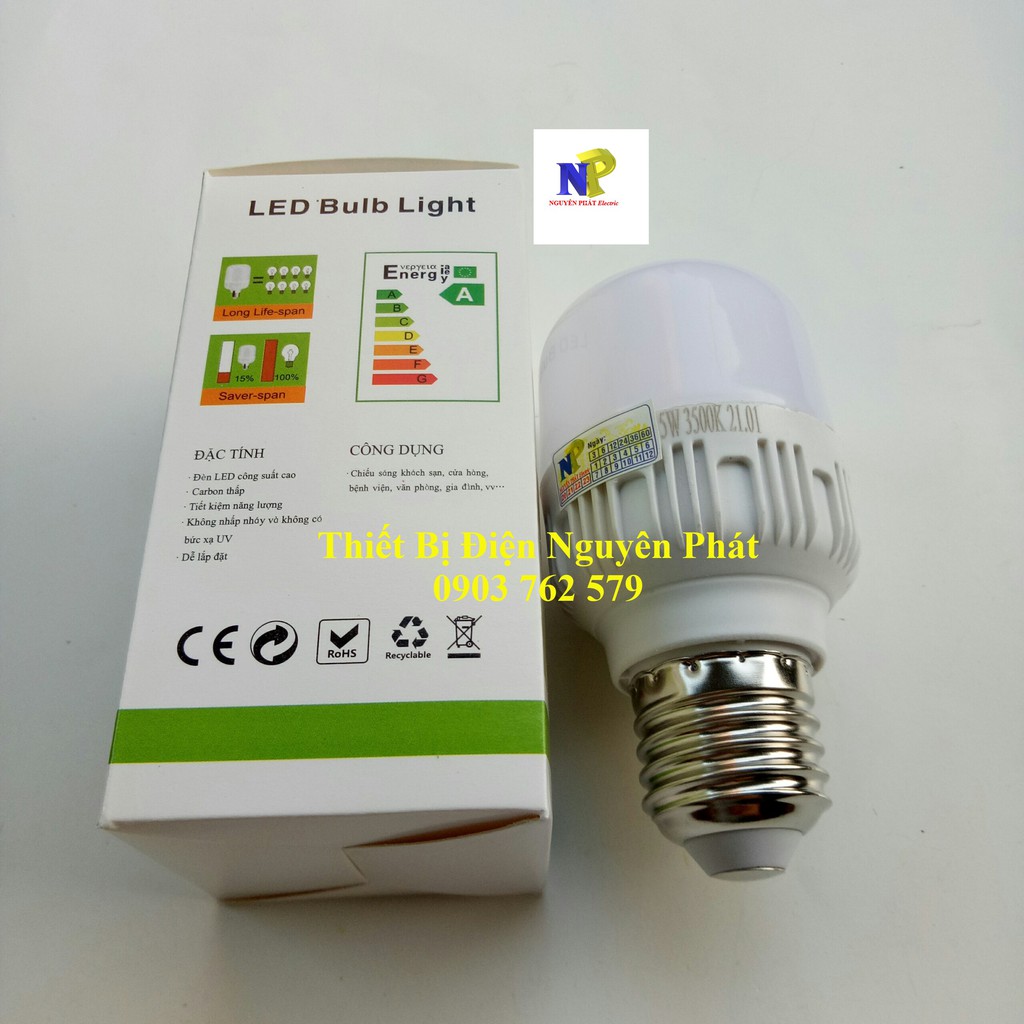 Bóng Đèn Led 5w E27 Kín Nước (Ánh Sáng Trắng/Vàng) - Tiết Kiệm Năng Lượng