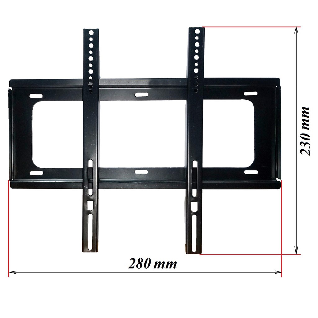 Giá treo tivi thẳng tường dày đẹp cho các hãng tivi từ 14 - 65 inch tặng kèm ốc vít