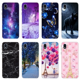 Ốp điện thoại silicone TPU mềm thời trang cho Samsung Galaxy A01 Core