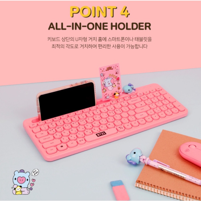 Bàn PhíM Bluetooth BT21 2.4Ghz Không Dây ChấT LượNg Cao