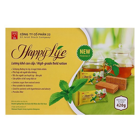 Lẻ 1 Phong Lương Khô  Happylife - Công Ty Cổ Phần 22  Dành Cho Người Tiểu Đường 70gr