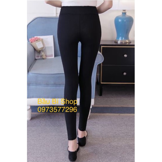 Quần legging bầu cạp chéo dài/ngố