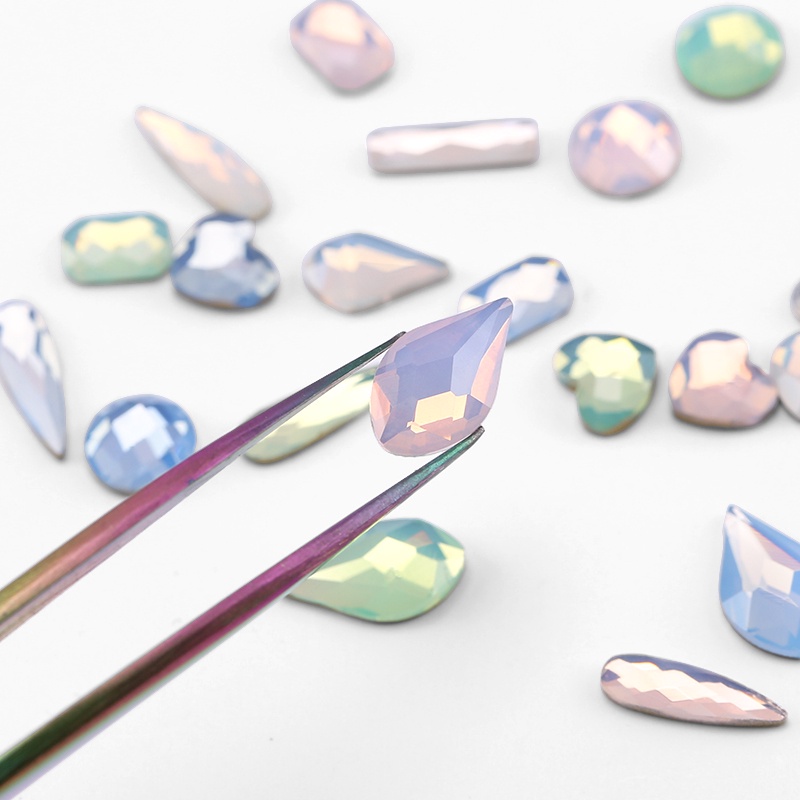 Bộ 20 Viên Đá Opal 3D Đính Móng Tay Lấp Lánh