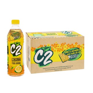 Thùng 24 chai C2 Chanh 355ml