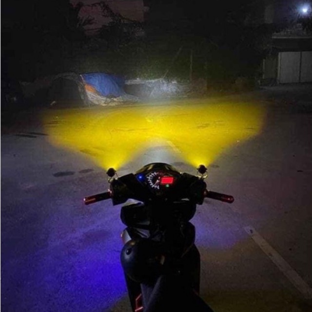 Đèn Trợ Sáng Mini Bi Cầu Mini Xe Máy Chính Hãng, Nguồn Nhôm M3MINI