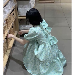 Đầm babydoll nơ sau lưng
