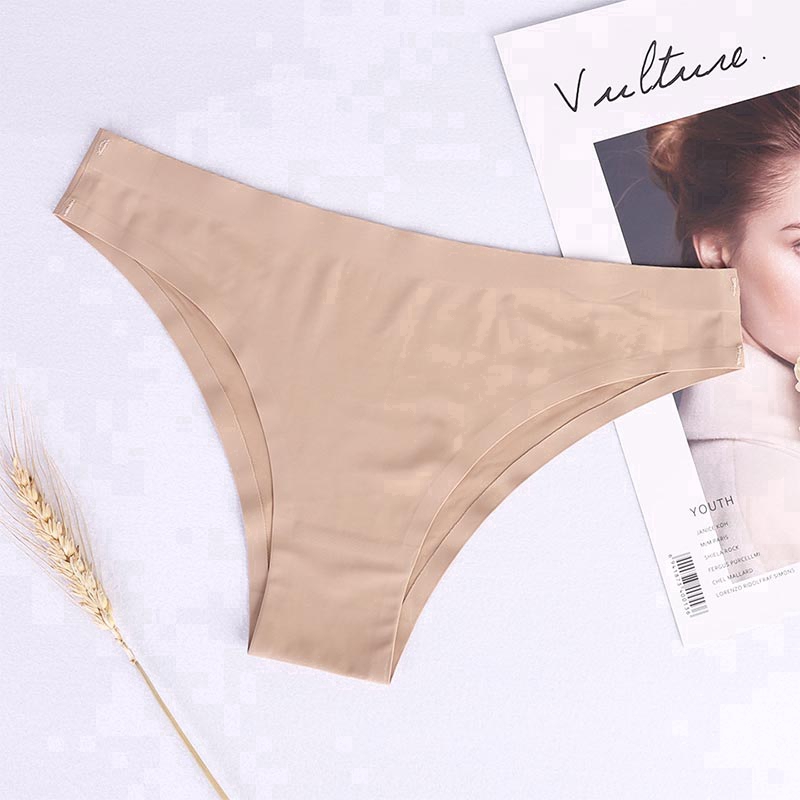 Quần lót vải lụa lưng thấp mềm mại thoải mái dành cho nữ