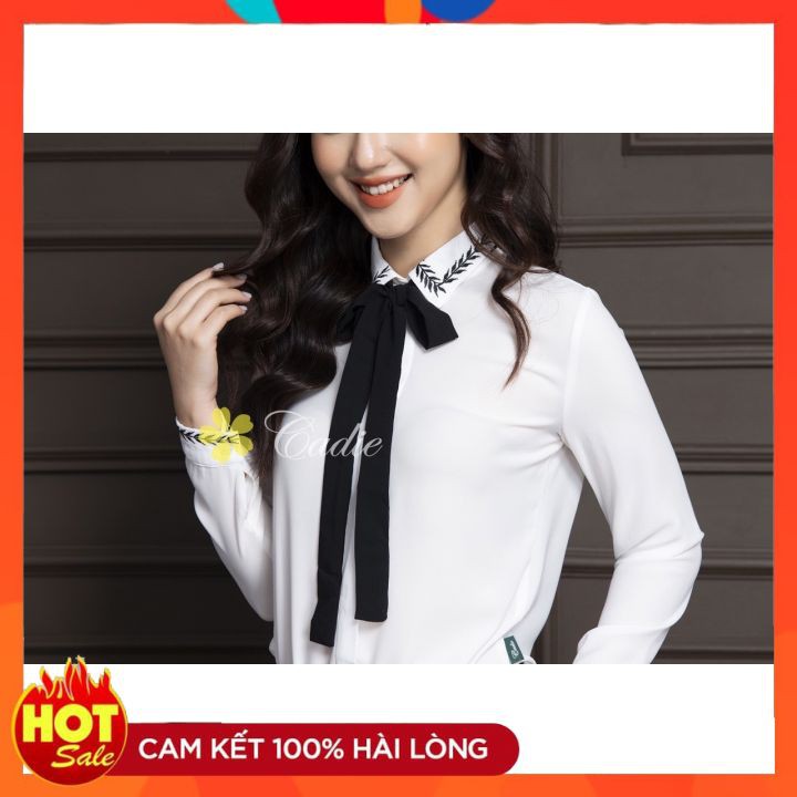 ÁO SƠ MI NỮ THÊU{HOT NHẤT 2020} ĐỘC QUYỀN KO LO ĐỤNG HÀNG. Dáng công sở lịch sự, sang trọng.
