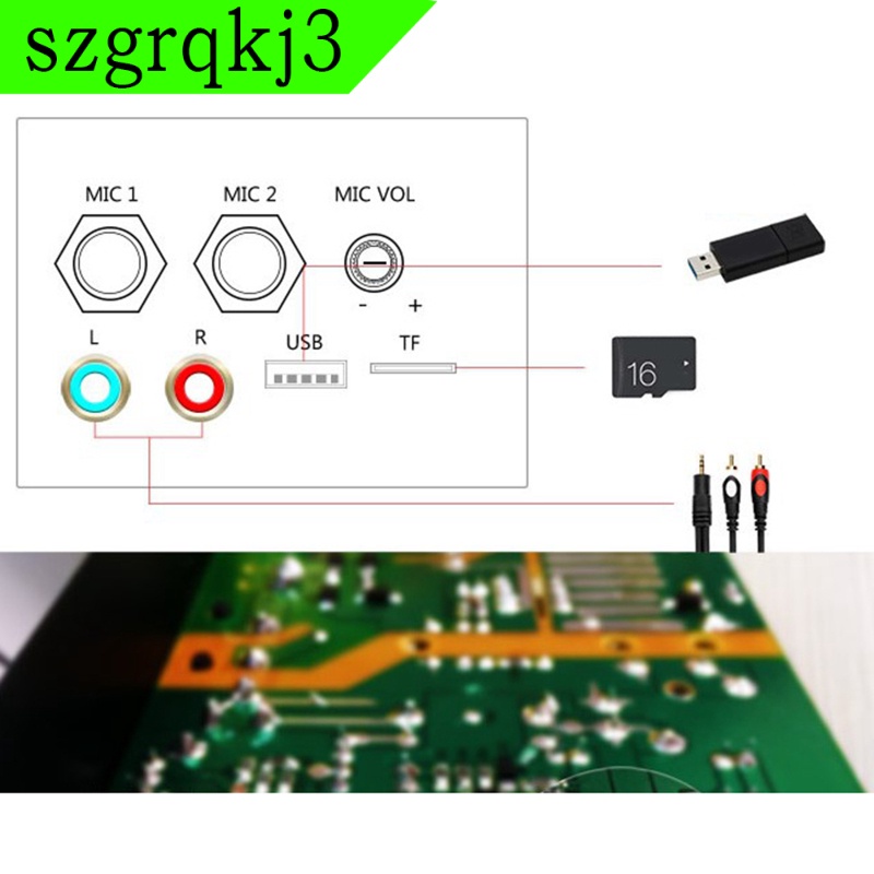 Mô Đun Khuếch Đại Âm Thanh Mono AMP Bluetooth 4.2 30-120W 220V / 12V / 24V Chuyên Dụng Cho Xe Hơi szgrqkj3