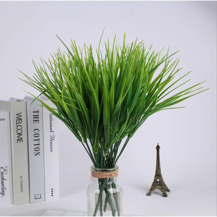 Cây Cỏ Nhân Tạo 7 Nhánh Bằng Nhựa Dùng Trang Trí Đám Cưới/Văn Phòng/Nhà Cửa