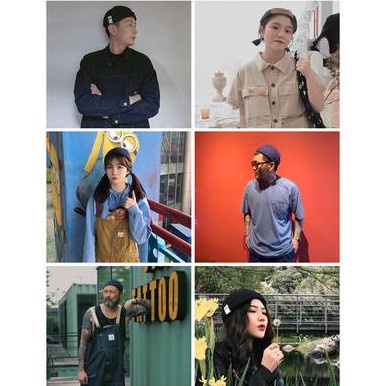 Mũ beanie không vành phong cách cổ điển thời trang giản dị cho nam nữ