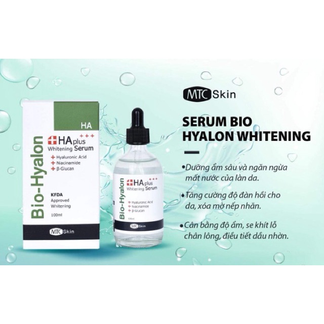 Serum HA Cấp Ẩm, Căng Bóng Chính Hãng MTC Skin Hàn Quốc