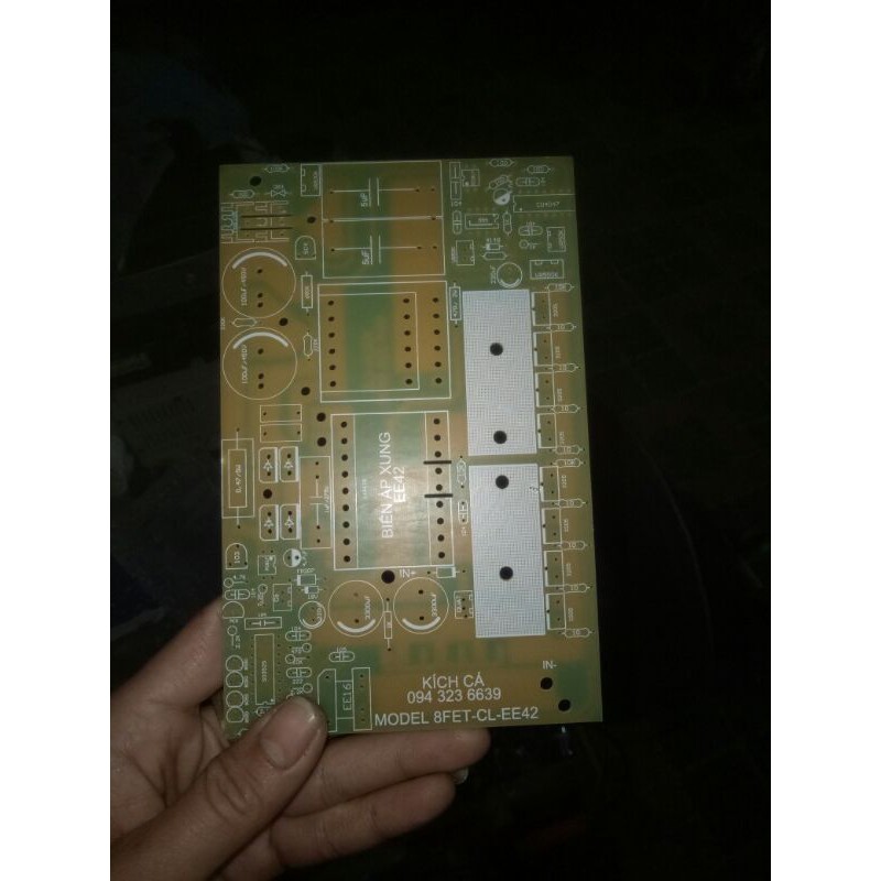 Bo mạch trắng chế kích. 1500w. băm db3 băm xung âm