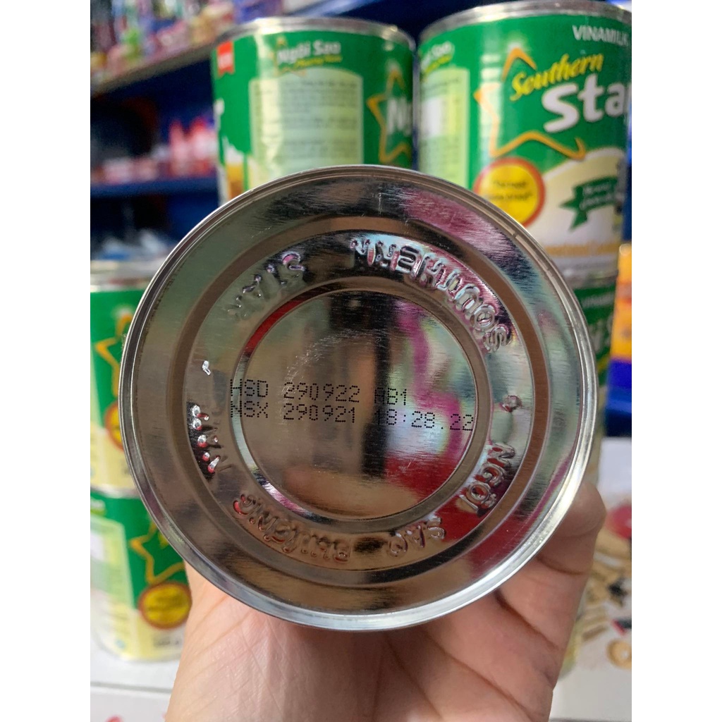 Sữa đặc có đường Vinamilk ngôi sao phương nam xanh lá lon 380g