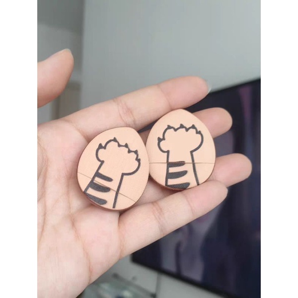 Set bông mút phấn hình hổ kem nền cushion