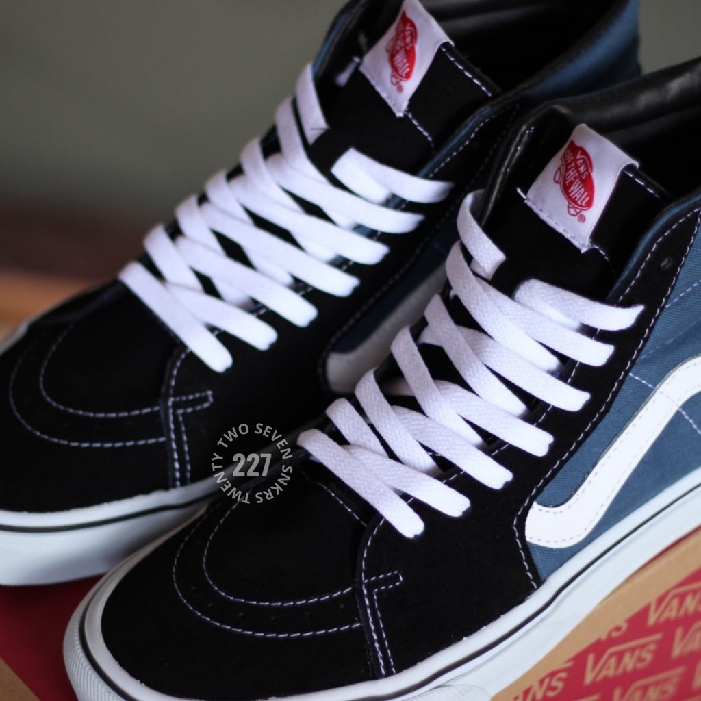 Giày Thể Thao Vans Sk8 Hi Màu Xanh Navy Thời Trang Cao Cấp Cho Nam