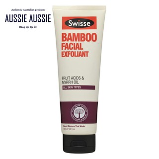 Tẩy tế bào chết tinh chất từ cây tre Swisse Bamboo Facial Exfoliant 125ml