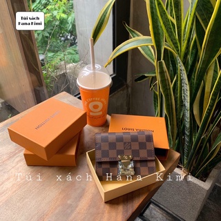 Ví bóp nữ mini L V khoá cài