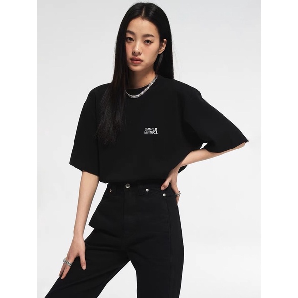 Áo Thun Simple Project 100% Cotton Cao Cấp Form Rộng, Tay Lỡ Unisex, Thiết Kế Basic - Thời Trang LOHA