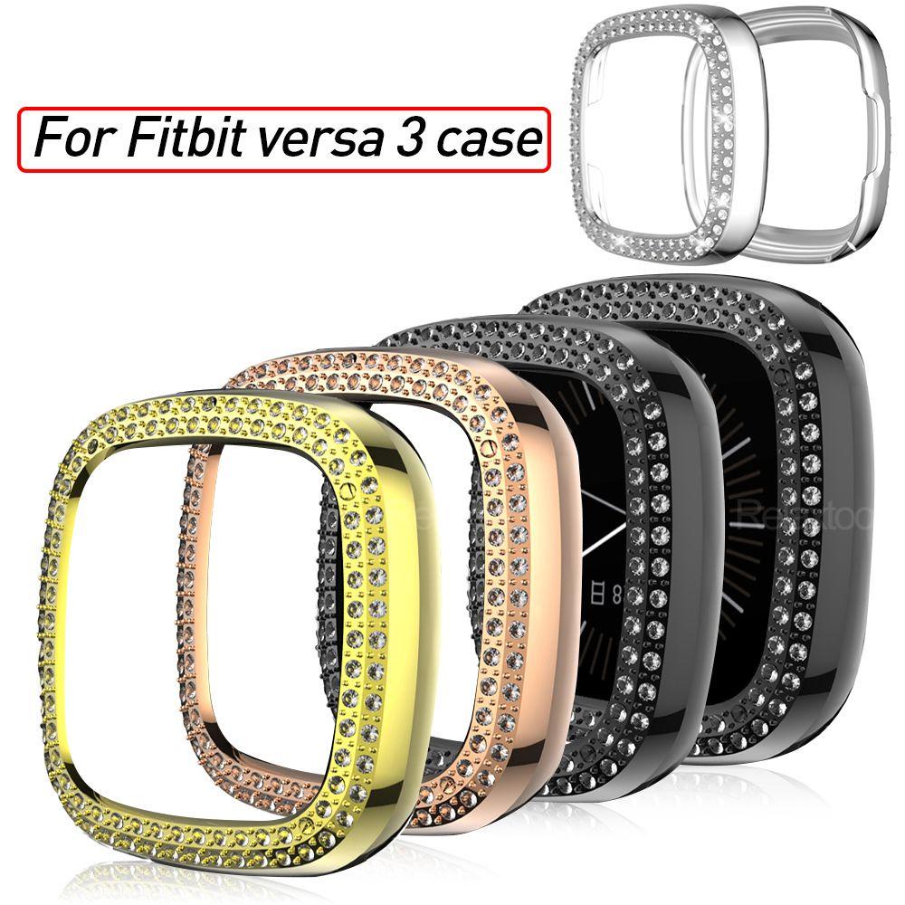 Khung Bảo Vệ Hai Hàng Nút Bấm Thay Thế Cho Đồng Hồ Thông Minh Fitbit Sense / Versa 3